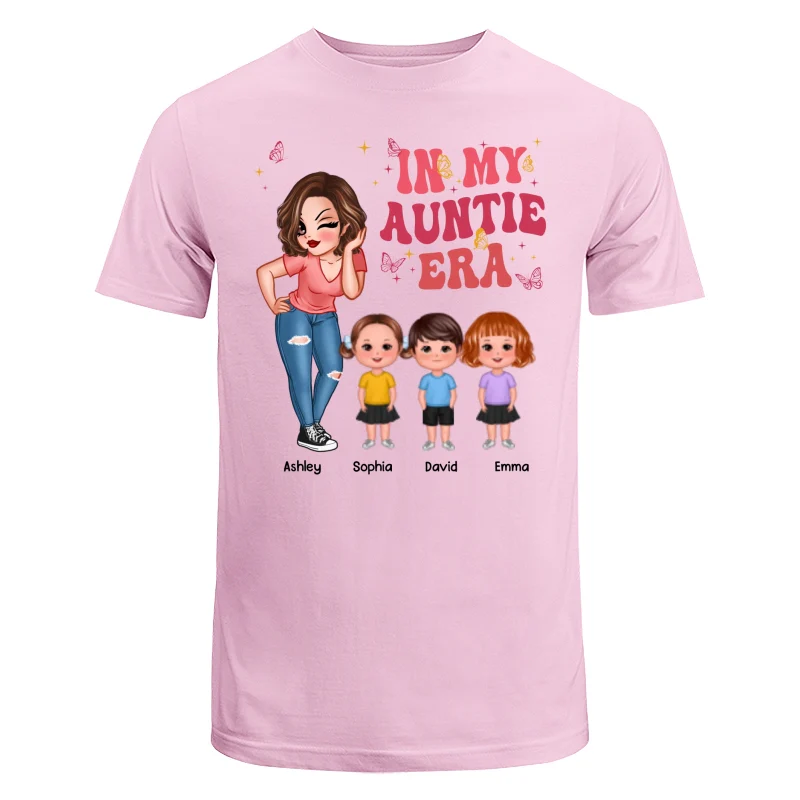 In My Auntie Era Pretty Woman With Cute Kids Personalized Shirt - Image 7