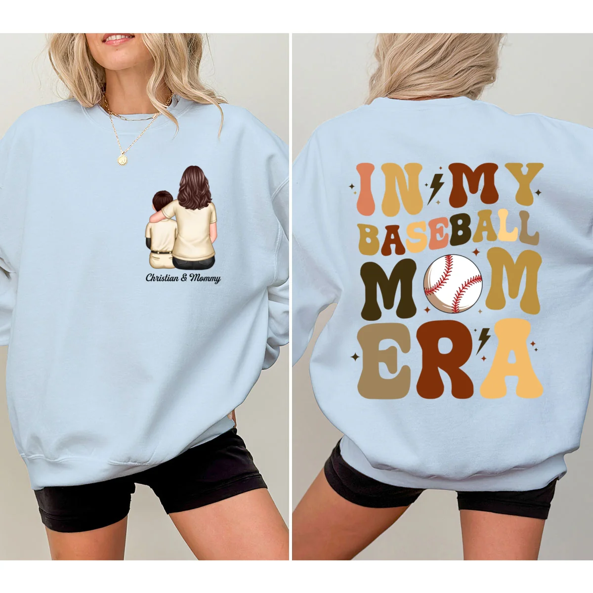 In My Baseball Mom Era Gift Personalized Shirt - Image 10