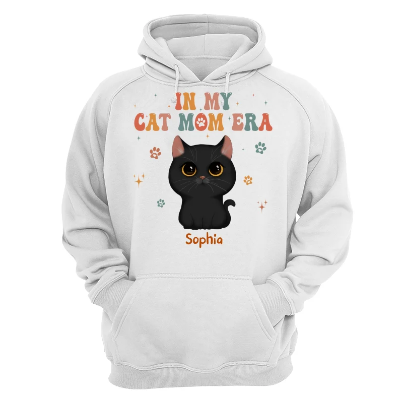 In My Cat Mom Era Cute Watercolor Cats Personalized Shirt - Image 13
