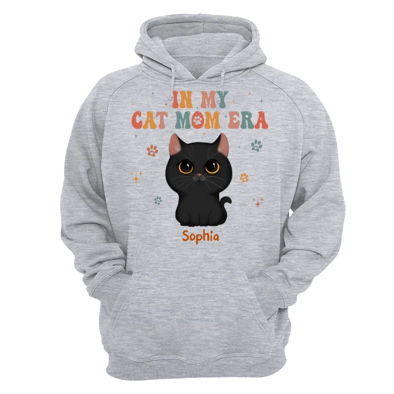 In My Cat Mom Era Cute Watercolor Cats Personalized Shirt - Image 14