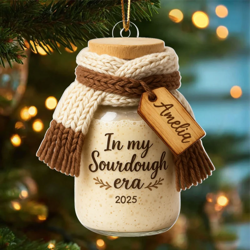 In My Sourdough Era - Personalized Acrylic Ornament - Christmas Gift for Bakers & Bread Lovers - Image 11
