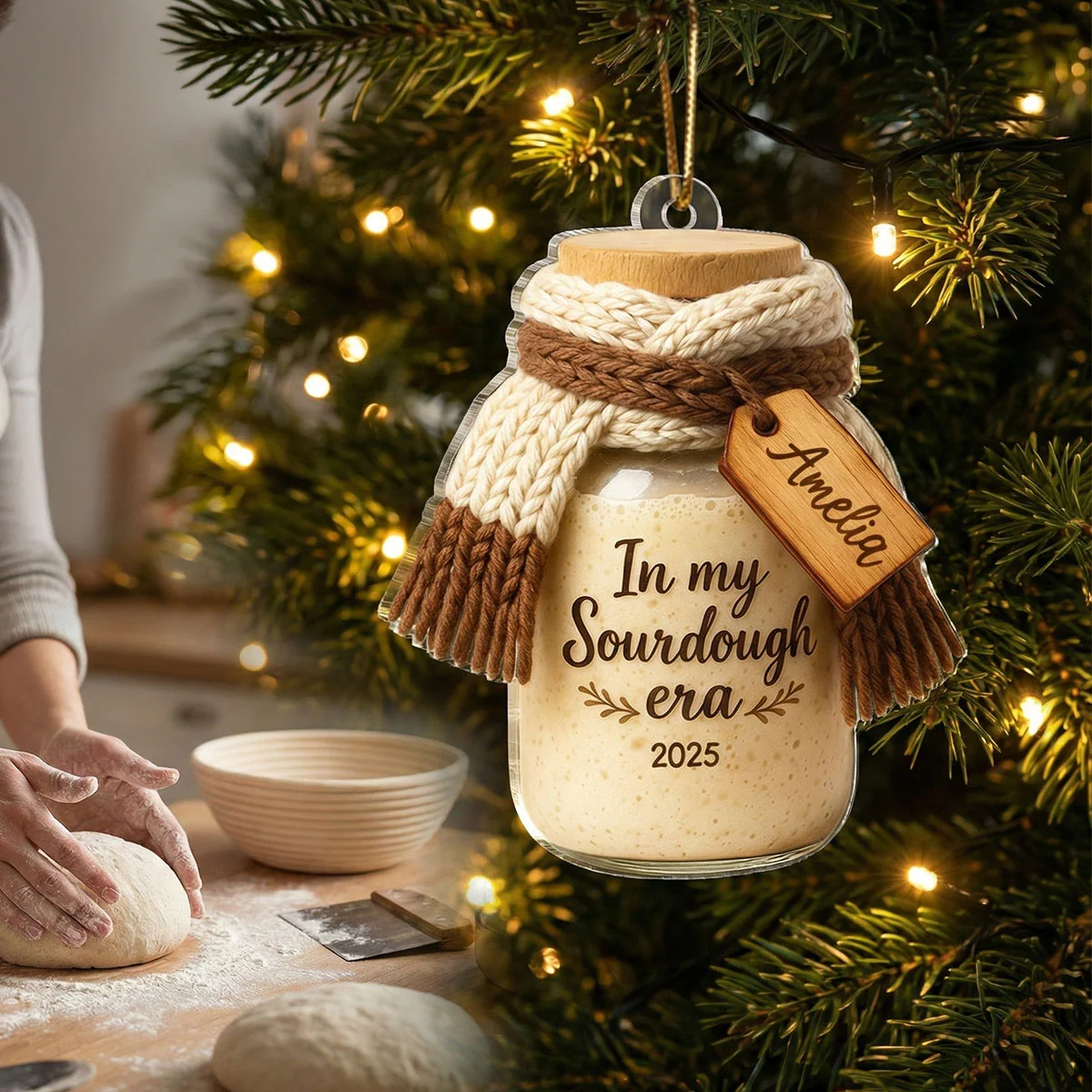 In My Sourdough Era - Personalized Acrylic Ornament - Christmas Gift for Bakers & Bread Lovers - Image 7