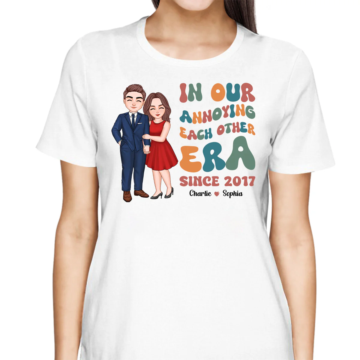In Our Annoying Each Other Era Funny Couple Personalized Shirt - Image 2