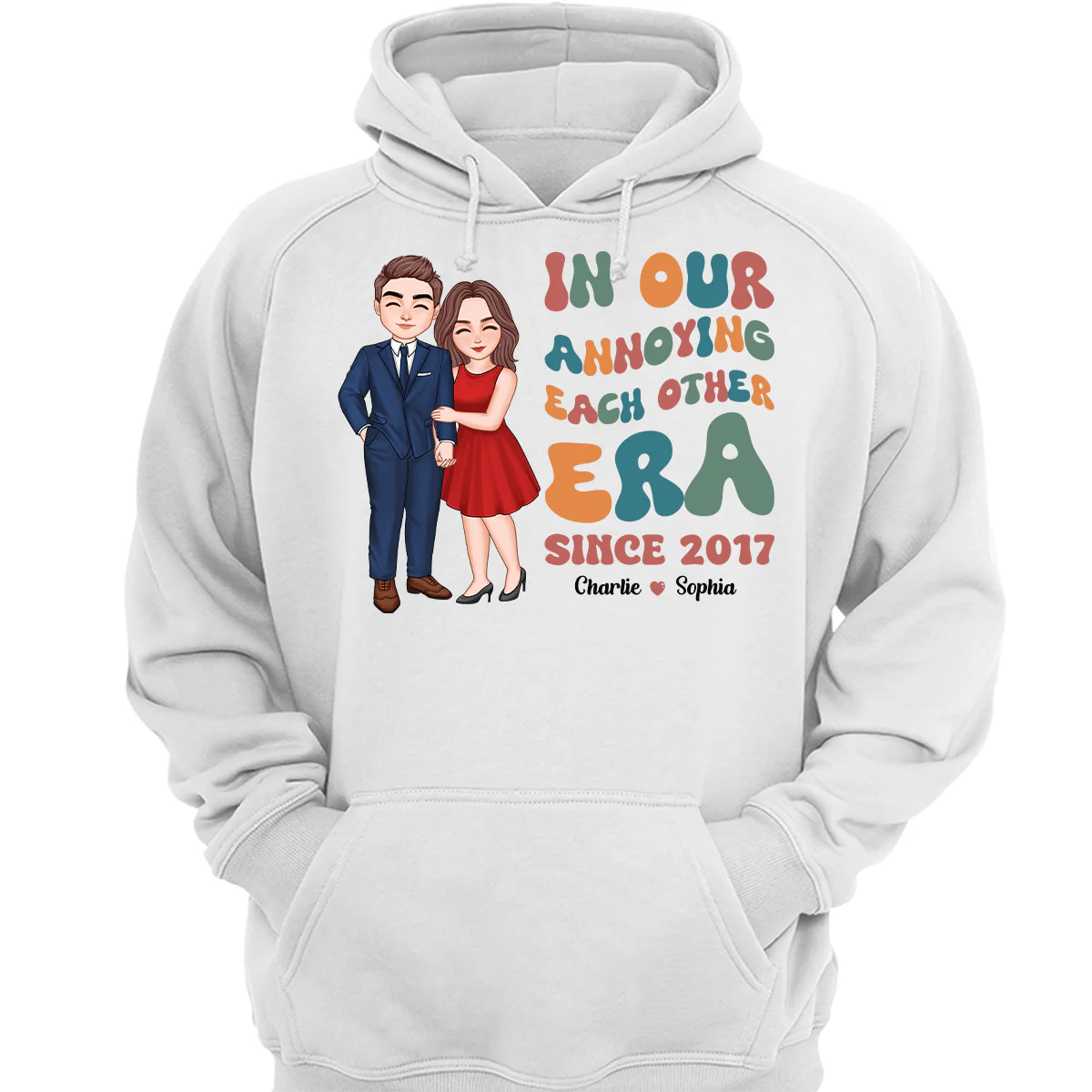 In Our Annoying Each Other Era Funny Couple Personalized Shirt - Image 3