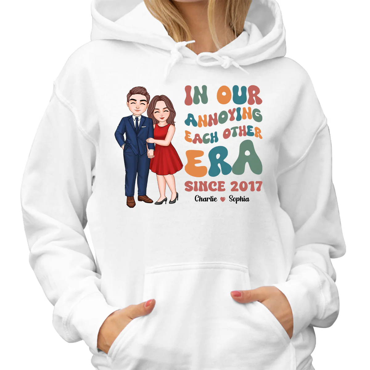 In Our Annoying Each Other Era Funny Couple Personalized Shirt - Image 4