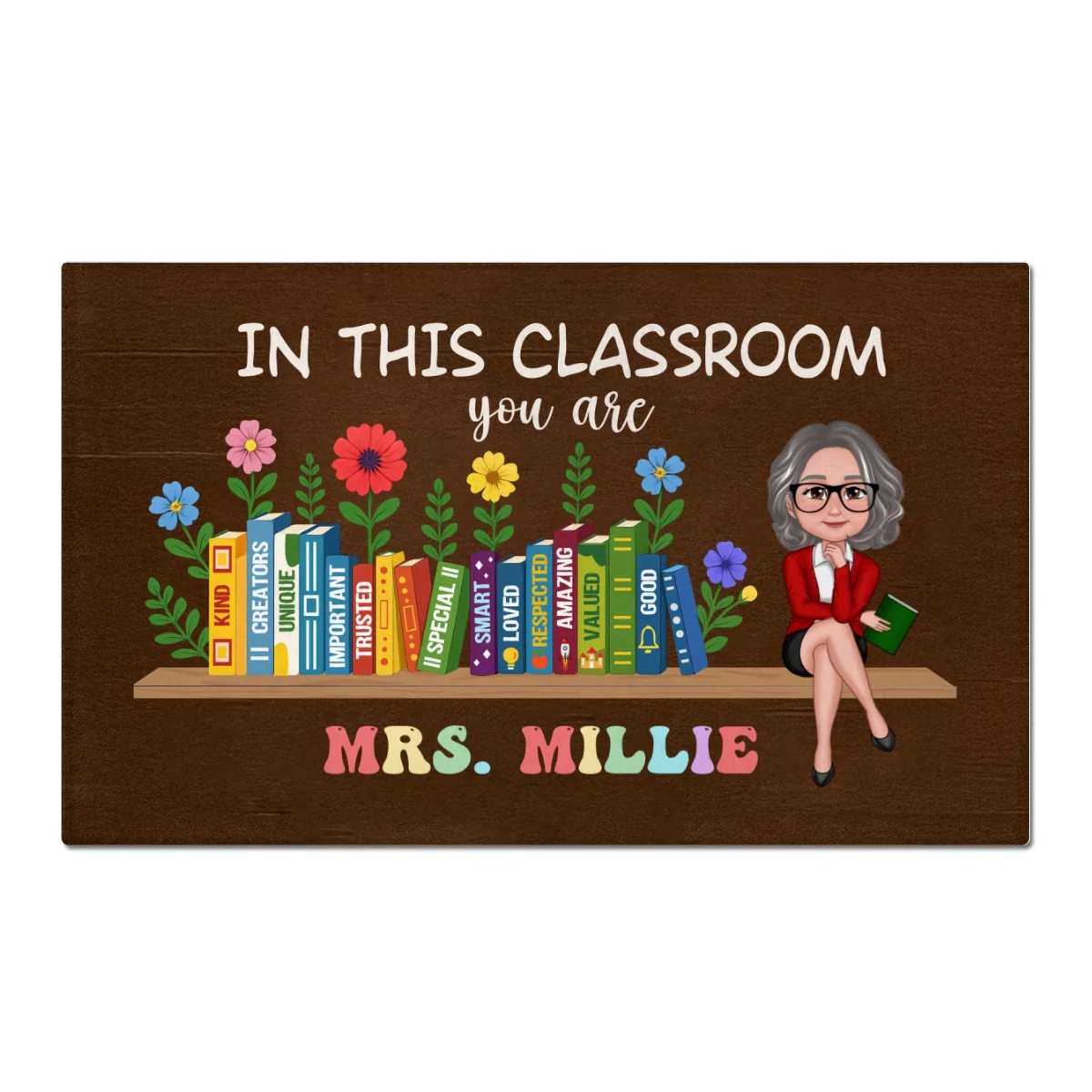 In This Classroom You Are Kind, Creators, Unique Personalized Doormat, Classroom Decor, Teacher Appreciation Gift, Back To School Gift - Image 11