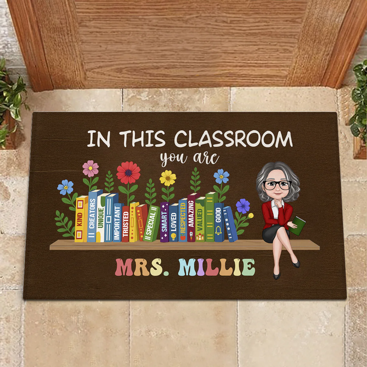 In This Classroom You Are Kind, Creators, Unique Personalized Doormat, Classroom Decor, Teacher Appreciation Gift, Back To School Gift - Image 3