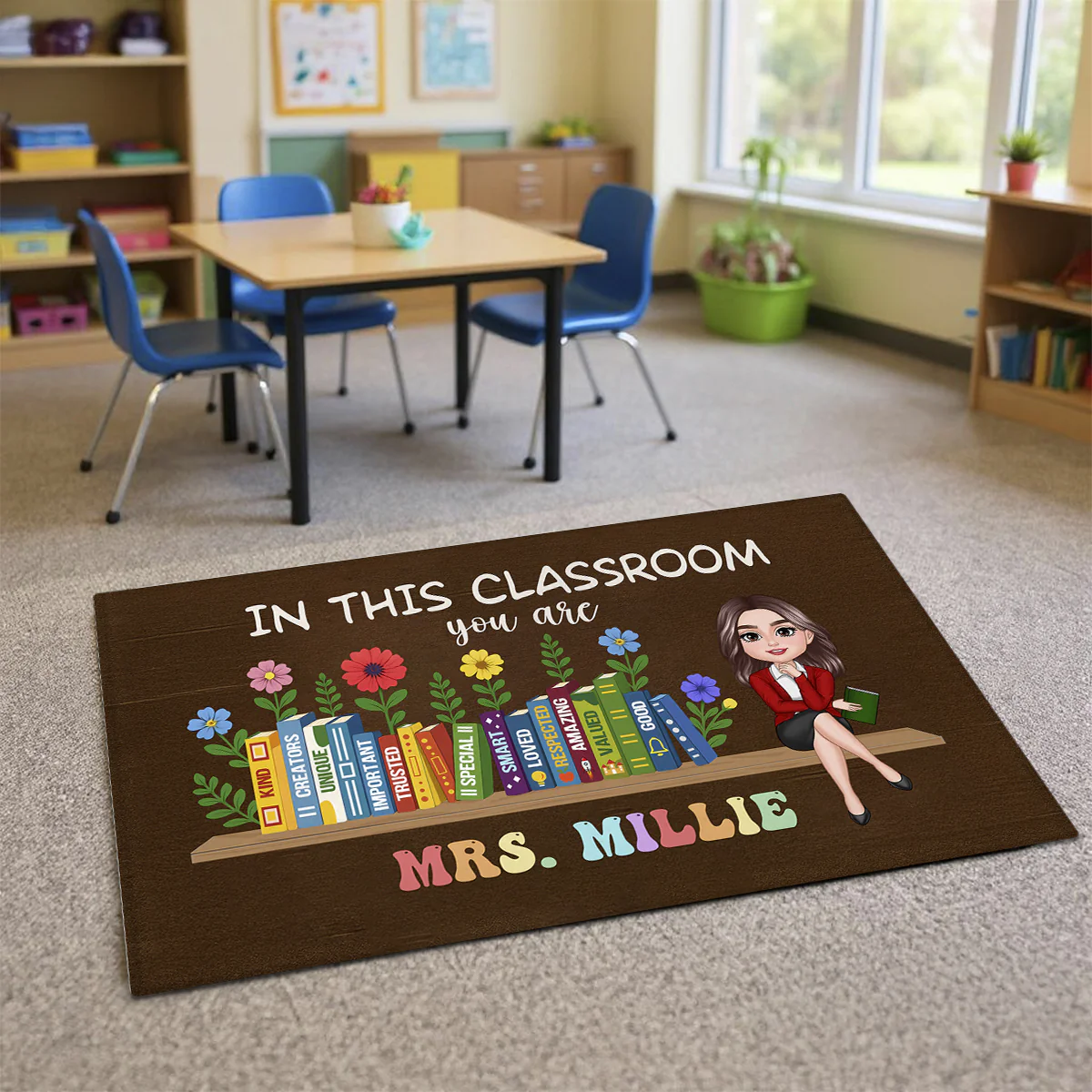 In This Classroom You Are Kind, Creators, Unique Personalized Doormat, Classroom Decor, Teacher Appreciation Gift, Back To School Gift - Image 4