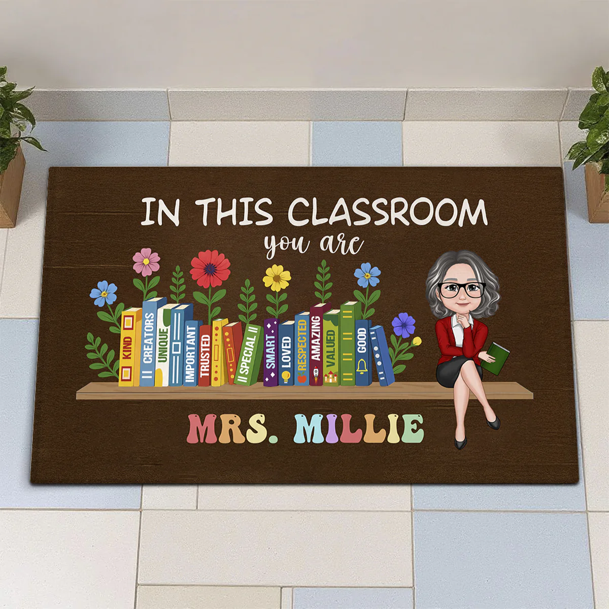 In This Classroom You Are Kind, Creators, Unique Personalized Doormat, Classroom Decor, Teacher Appreciation Gift, Back To School Gift - Image 5