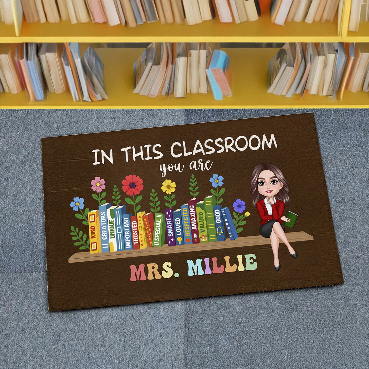 In This Classroom You Are Kind, Creators, Unique Personalized Doormat, Classroom Decor, Teacher Appreciation Gift, Back To School Gift - Image 6