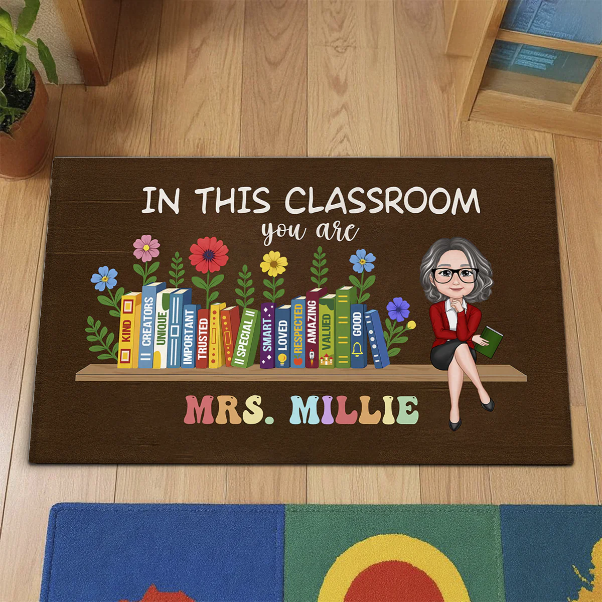 In This Classroom You Are Kind, Creators, Unique Personalized Doormat, Classroom Decor, Teacher Appreciation Gift, Back To School Gift - Image 7