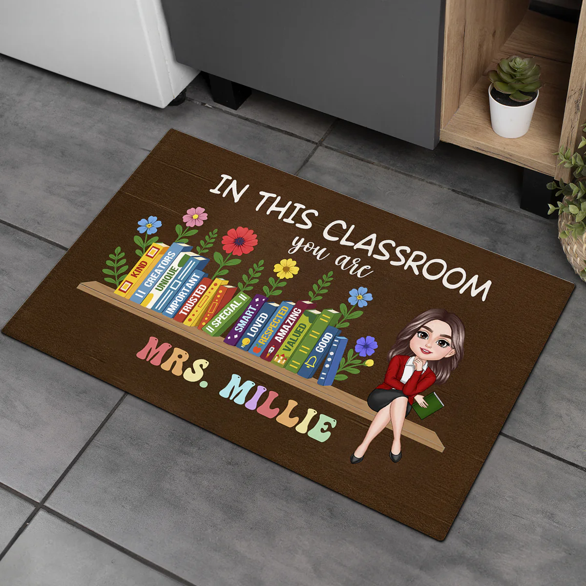 In This Classroom You Are Kind, Creators, Unique Personalized Doormat, Classroom Decor, Teacher Appreciation Gift, Back To School Gift - Image 9