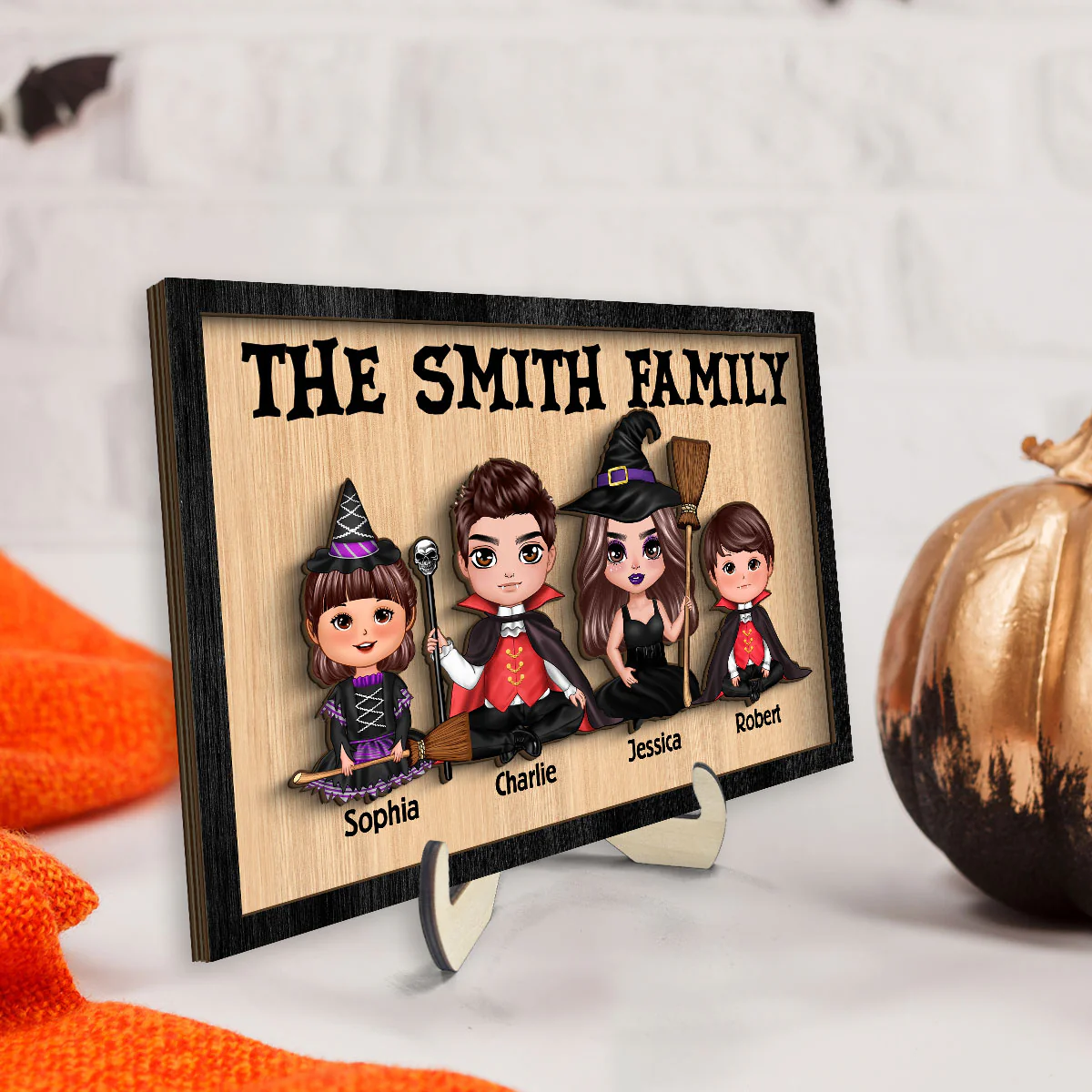 In This House Halloween Family Personalized 2-Layer Wooden Plaque, Halloween Decoration - Image 11