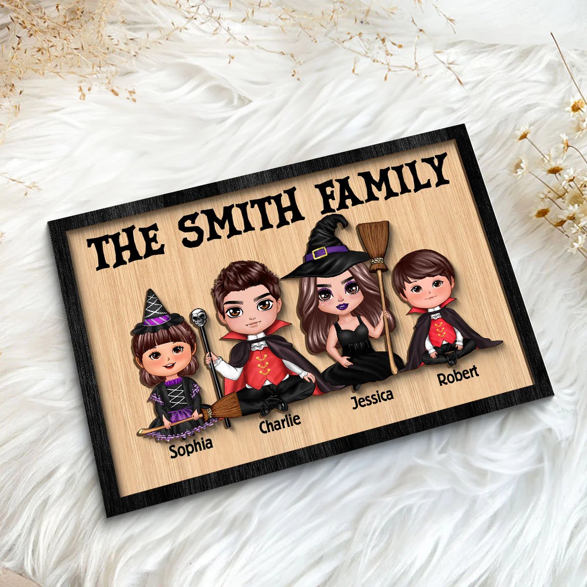 In This House Halloween Family Personalized 2-Layer Wooden Plaque, Halloween Decoration - Image 13