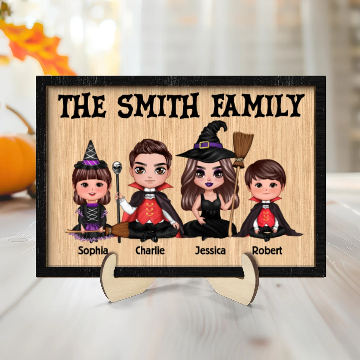 In This House Halloween Family Personalized 2-Layer Wooden Plaque, Halloween Decoration - Image 8