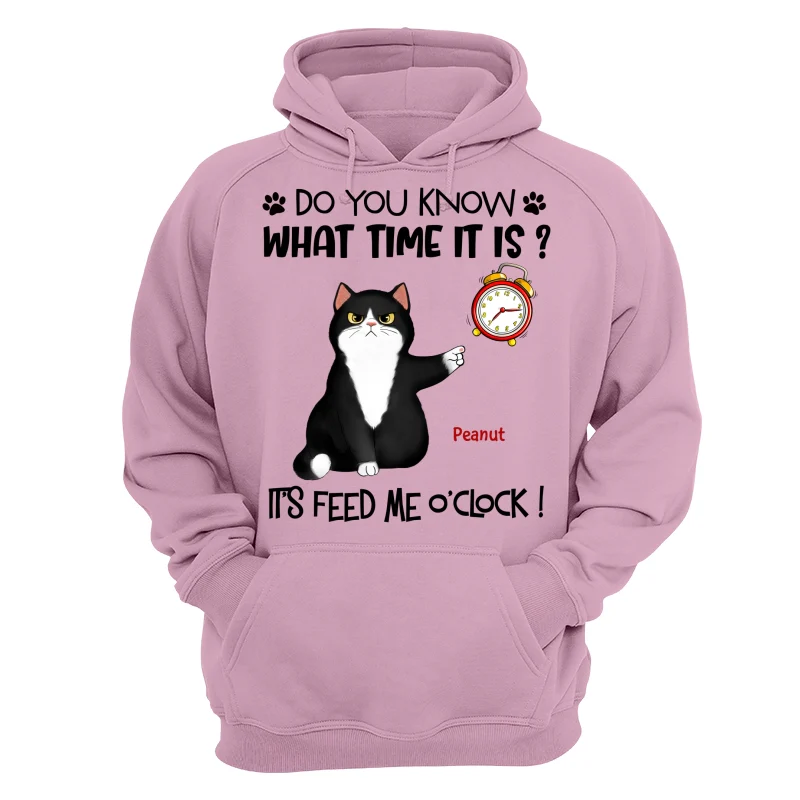 It‘s Feed Me O’clock Grumpy Fluffy Cat Personalized Shirt - Image 15