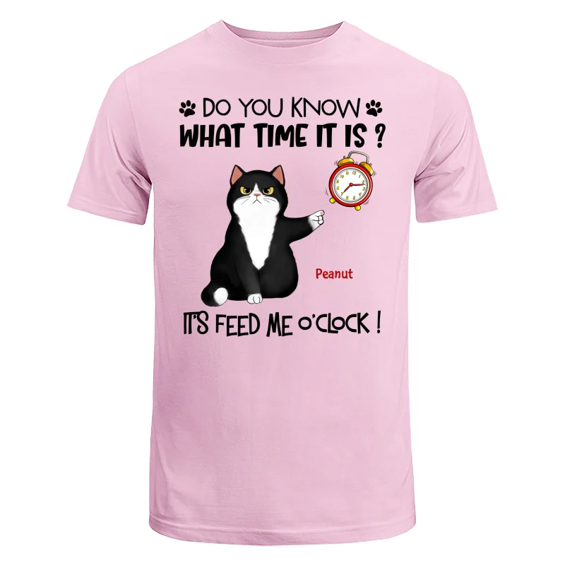 It‘s Feed Me O’clock Grumpy Fluffy Cat Personalized Shirt - Image 7