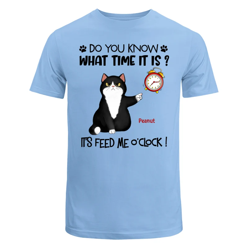 It‘s Feed Me O’clock Grumpy Fluffy Cat Personalized Shirt - Image 8