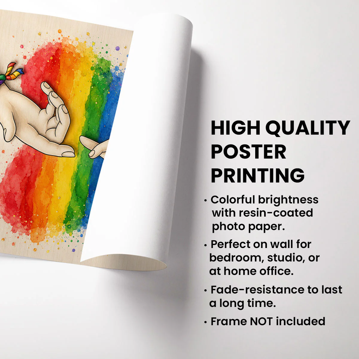 It's Always Better When We're Together - Personalized Poster - Gift For Couple, Happy Pride Month - Image 3