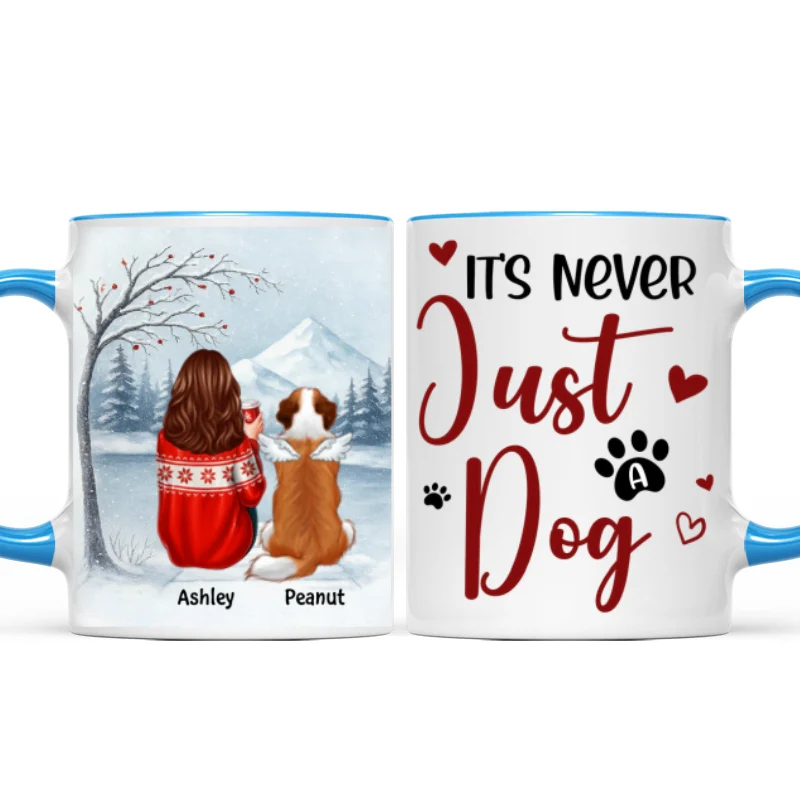It's Never Just a Dog - Personalized Mug - Heartfelt Christmas Gift for Dog Moms - Image 11