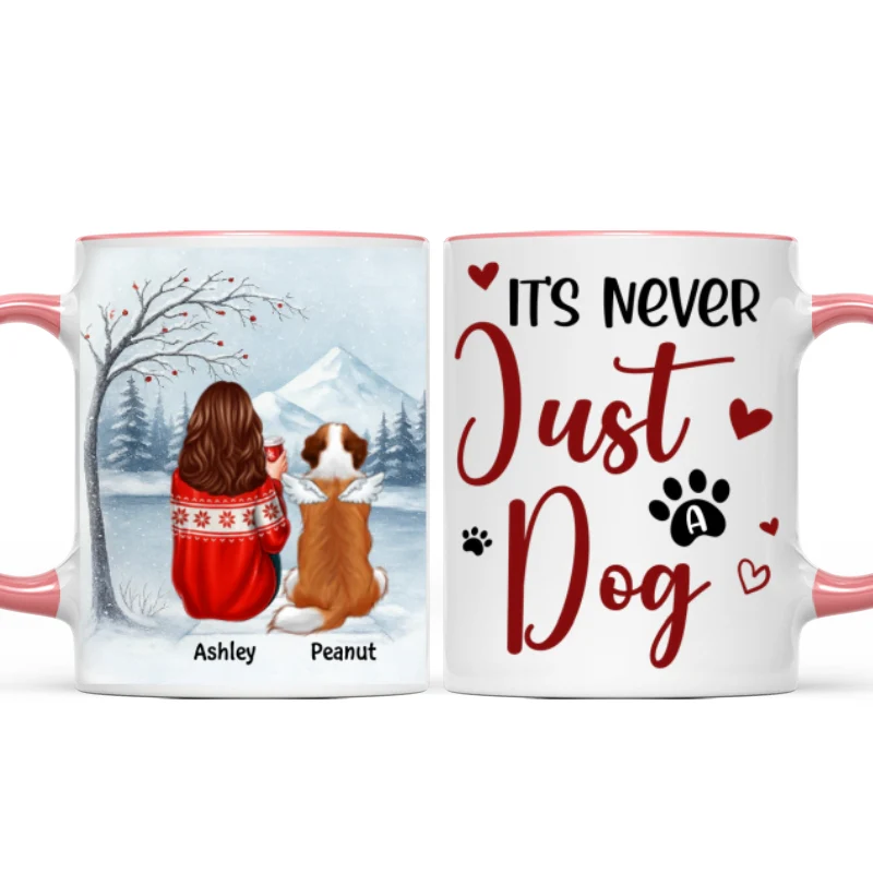 It's Never Just a Dog - Personalized Mug - Heartfelt Christmas Gift for Dog Moms - Image 12