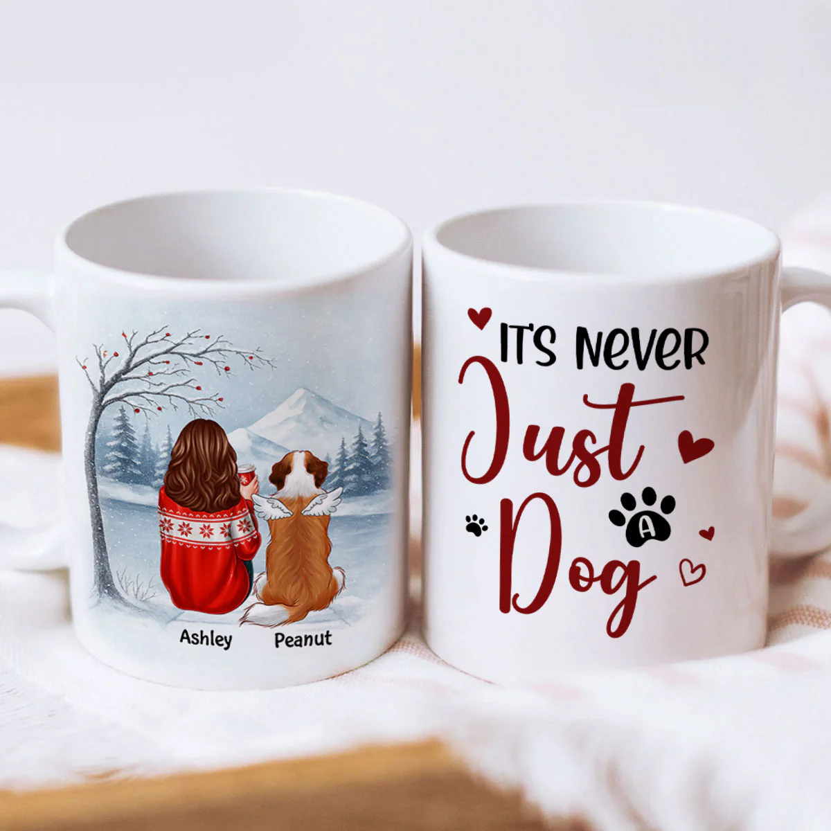 It's Never Just a Dog - Personalized Mug - Heartfelt Christmas Gift for Dog Moms - Image 6