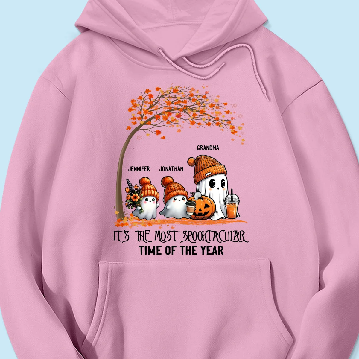It's The Most Spooktacular Time Of The Year Grandma Spooky Ghost Personalized Shirt, Fall Halloween Sweater - Image 20