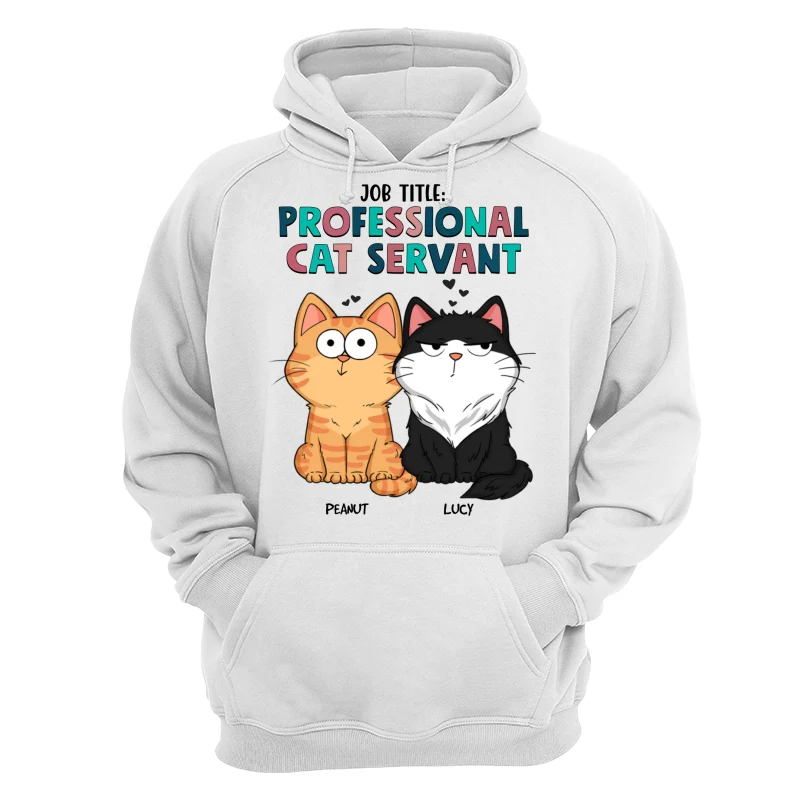 Job Title Professional Cat Servant Funny Cat Expression Personalized Shirt - Image 13