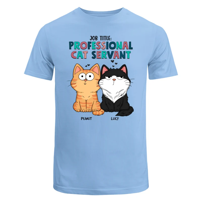Job Title Professional Cat Servant Funny Cat Expression Personalized Shirt - Image 8