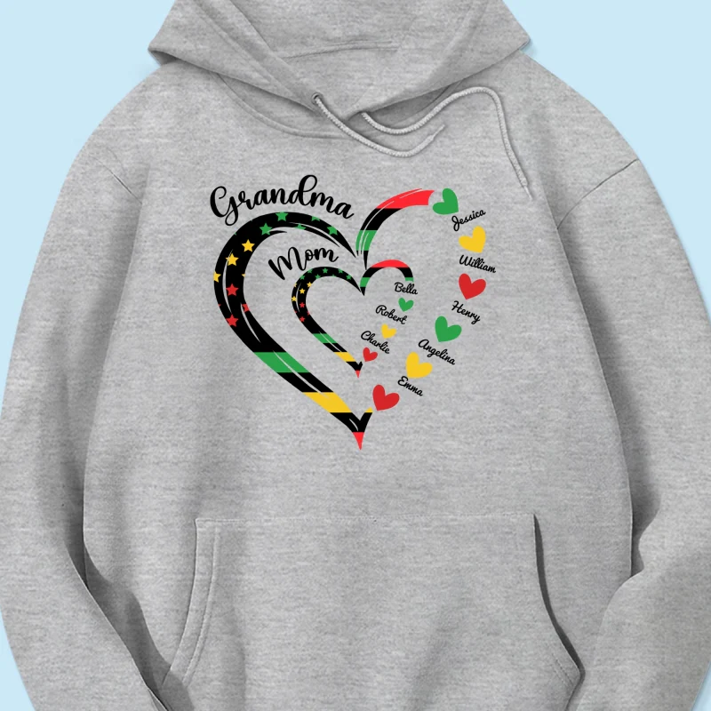 Juneteenth African American Flag Grandma Personalized Shirt - Image 17