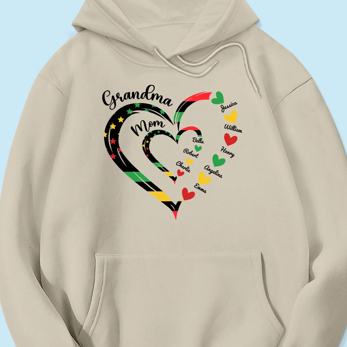 Juneteenth African American Flag Grandma Personalized Shirt - Image 18