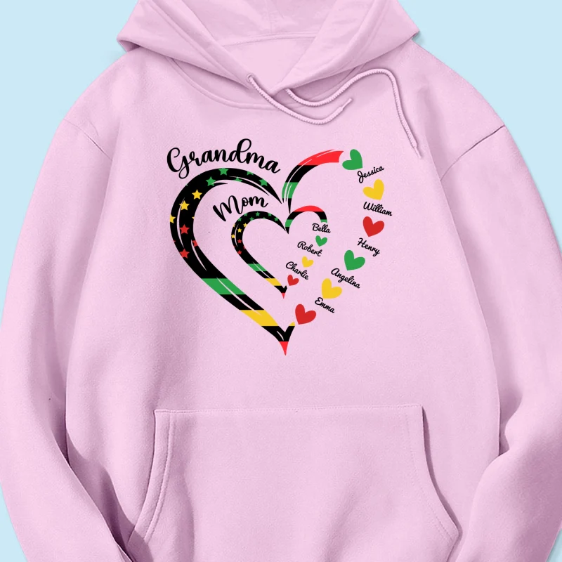 Juneteenth African American Flag Grandma Personalized Shirt - Image 19