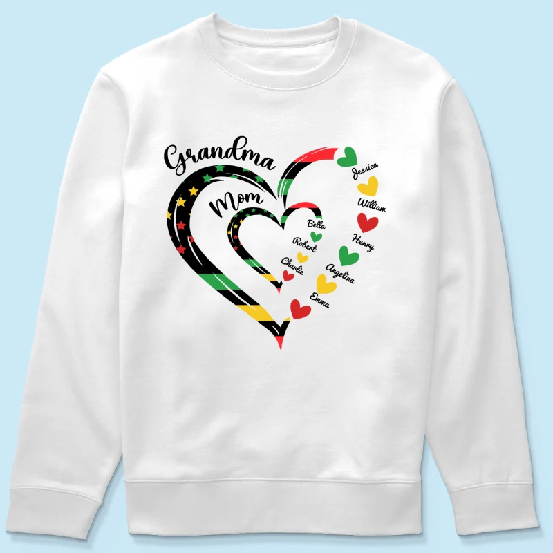 Juneteenth African American Flag Grandma Personalized Shirt - Image 20