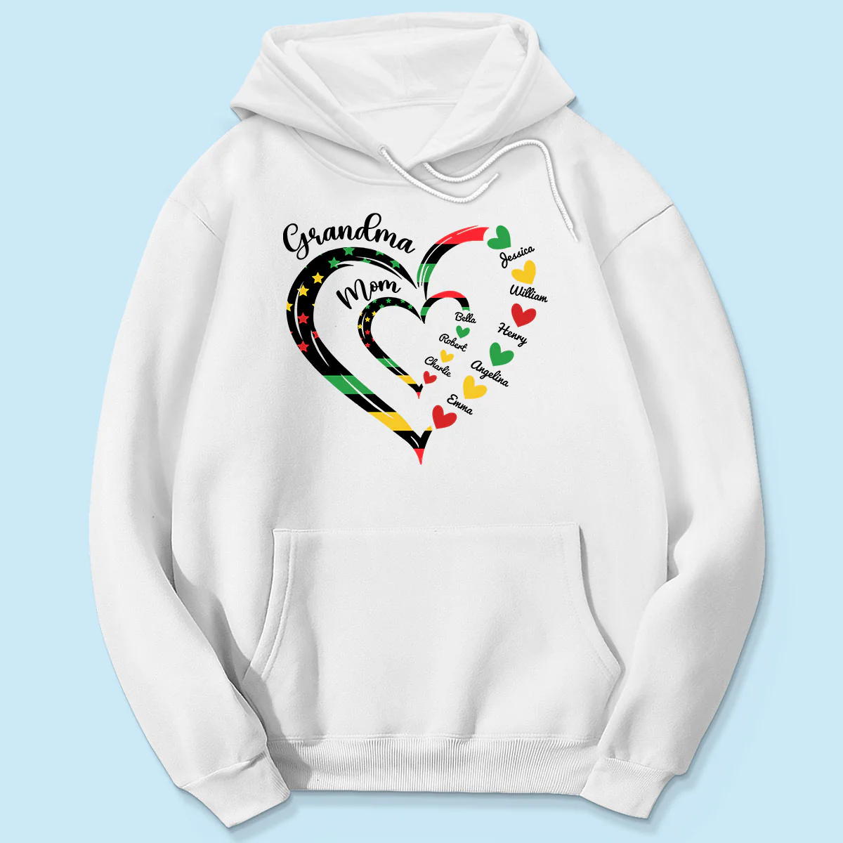 Juneteenth African American Flag Grandma Personalized Shirt - Image 7