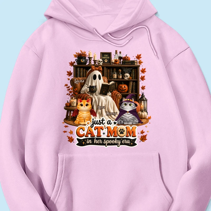 Just A Cat Mom In Her Spooky Era - Personalized Shirt - Halloween Gift, Gift For Cat Lovers - Image 23
