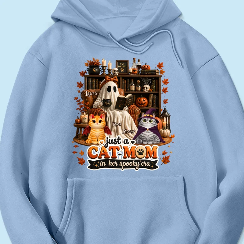 Just A Cat Mom In Her Spooky Era - Personalized Shirt - Halloween Gift, Gift For Cat Lovers - Image 24