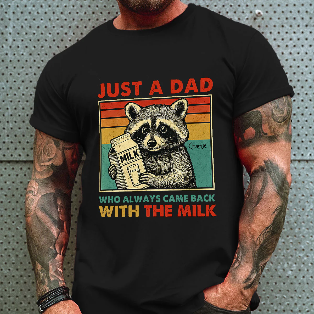 Just A Dad Who Always Came Back With The Milk Funny Shirt, Father's Day Gift - Image 10