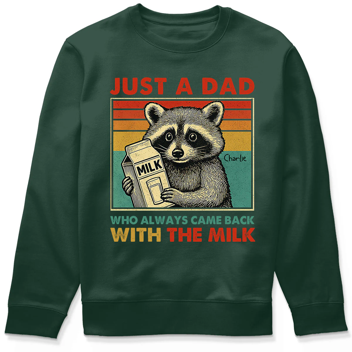 Just A Dad Who Always Came Back With The Milk Funny Shirt, Father's Day Gift - Image 4