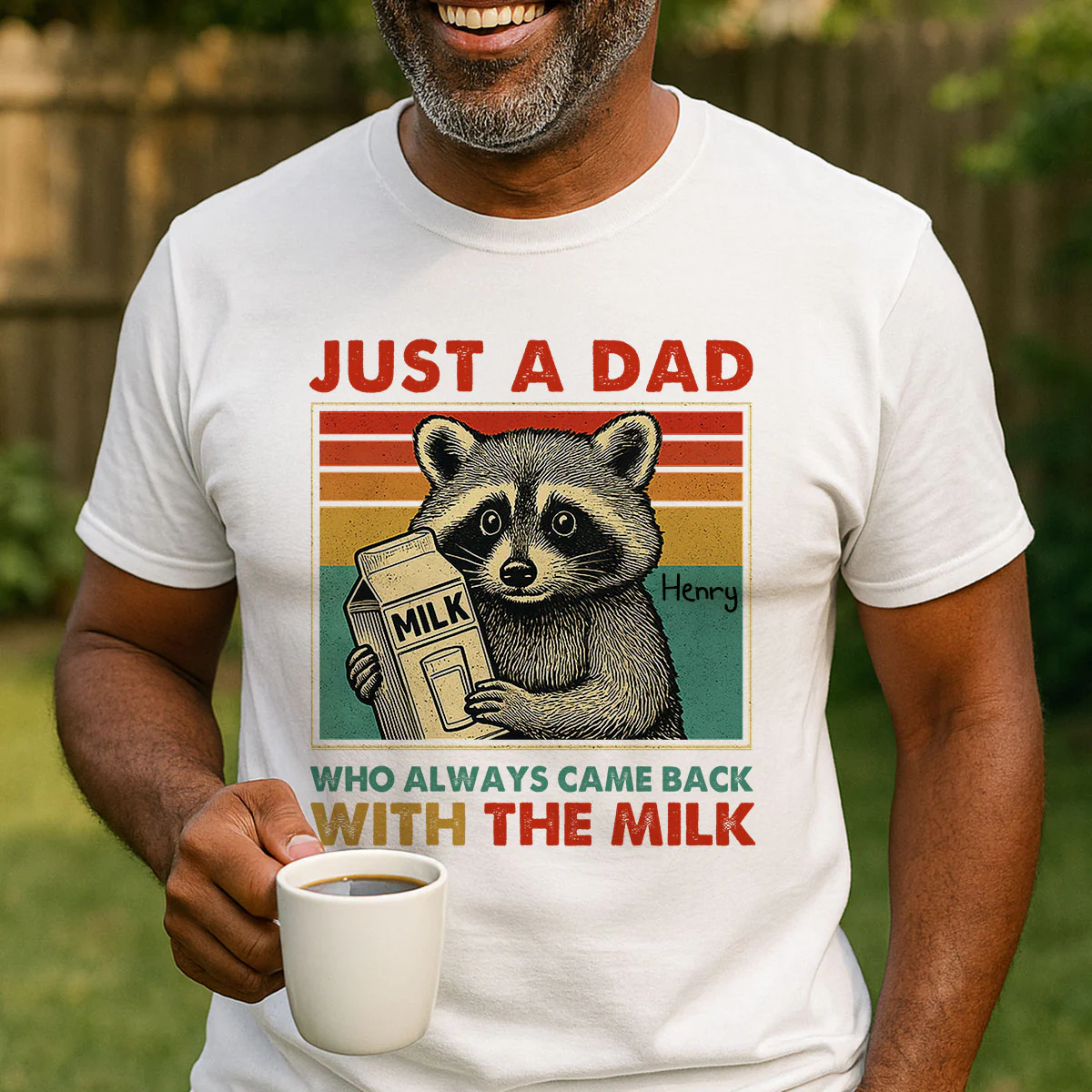 Just A Dad Who Always Came Back With The Milk Funny Shirt, Father's Day Gift - Image 9