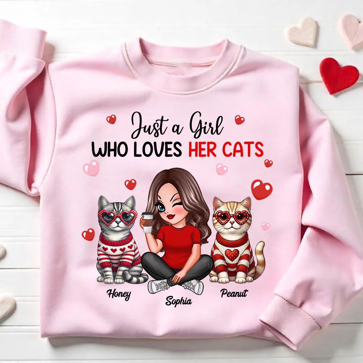 Just A Girl Who Loves Her Dogs Dog Mom Personalized Shirt - Image 2