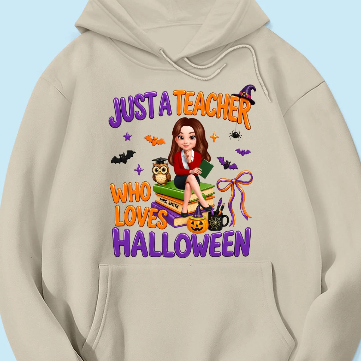Just A Teacher Who Loves Halloween - Personalized Shirt - Gift For Teacher, Happy Halloween - Image 28
