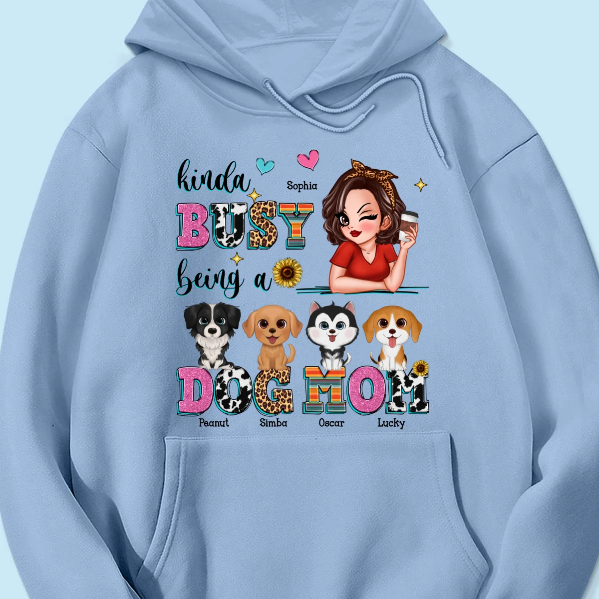 Kinda Busy Being A Dog Mom Personalized Shirt - Image 18