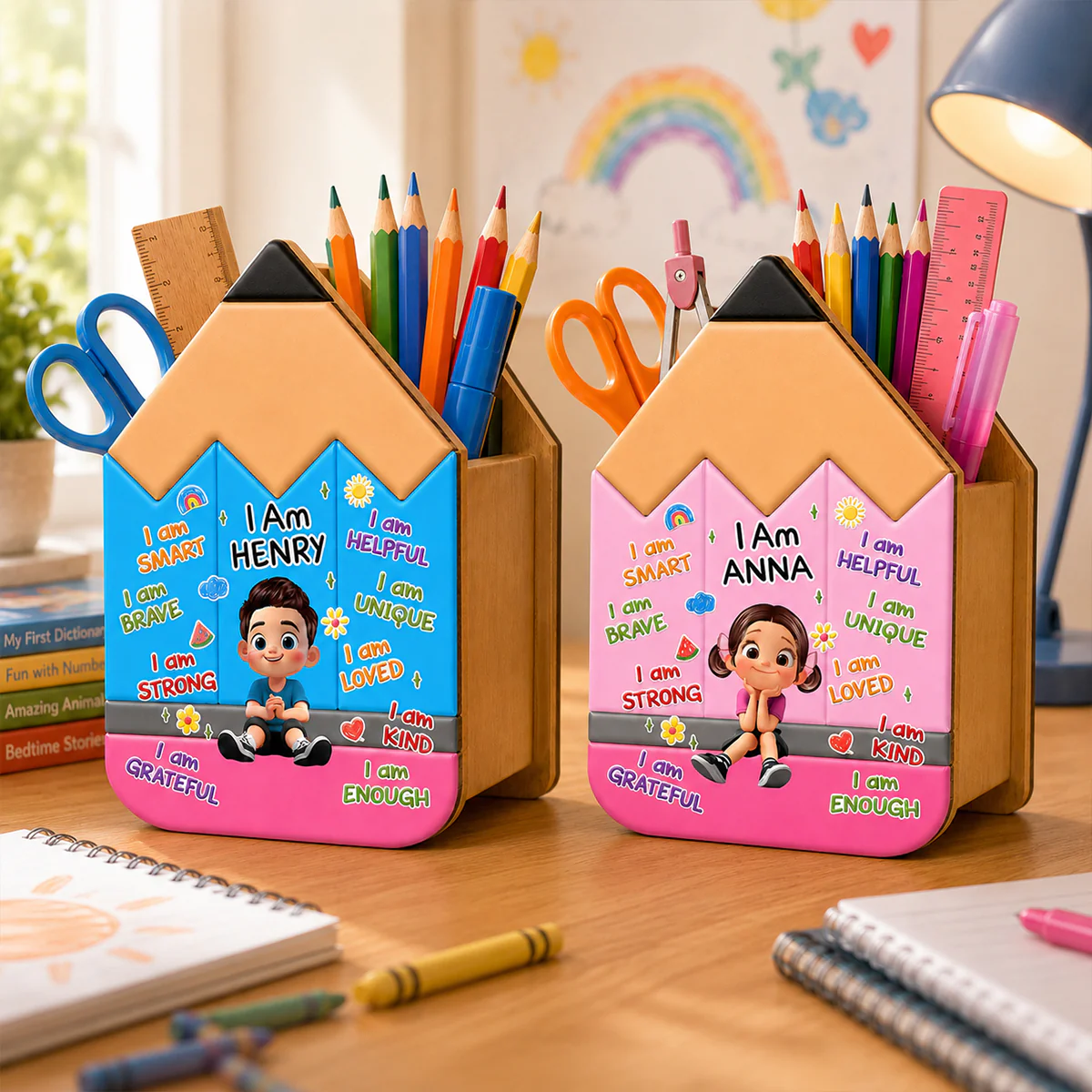 Learning Starts Today Kids - Personalized Pencil Holder - Back To School Gift For Kids - Image 6