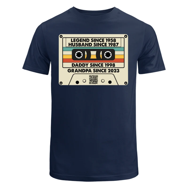 Legend Since Cassette Tape QR Code Father‘s Day Personalized Shirt - Image 6