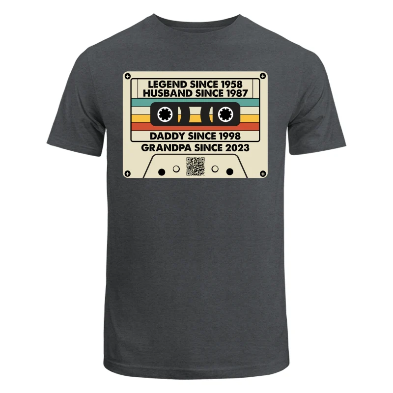 Legend Since Cassette Tape QR Code Father‘s Day Personalized Shirt - Image 7