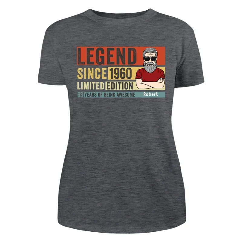 Legend Since Limited Edition Being Awesome Old Man Young Man Retro Style Personalized Shirt - Image 10