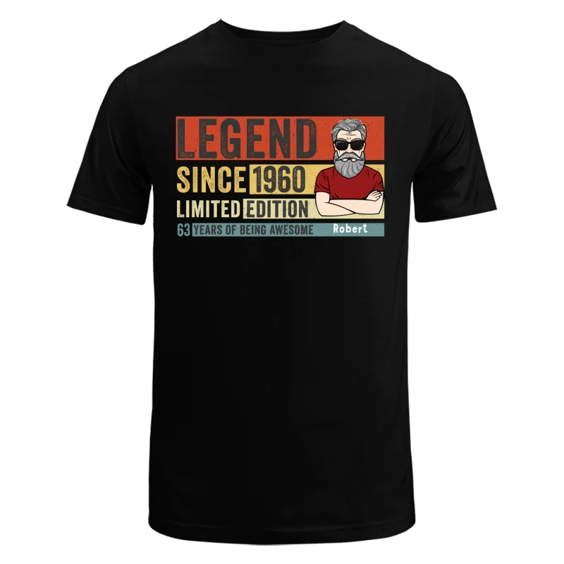 Legend Since Limited Edition Being Awesome Old Man Young Man Retro Style Personalized Shirt - Image 5