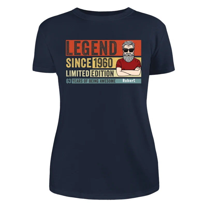 Legend Since Limited Edition Being Awesome Old Man Young Man Retro Style Personalized Shirt - Image 9