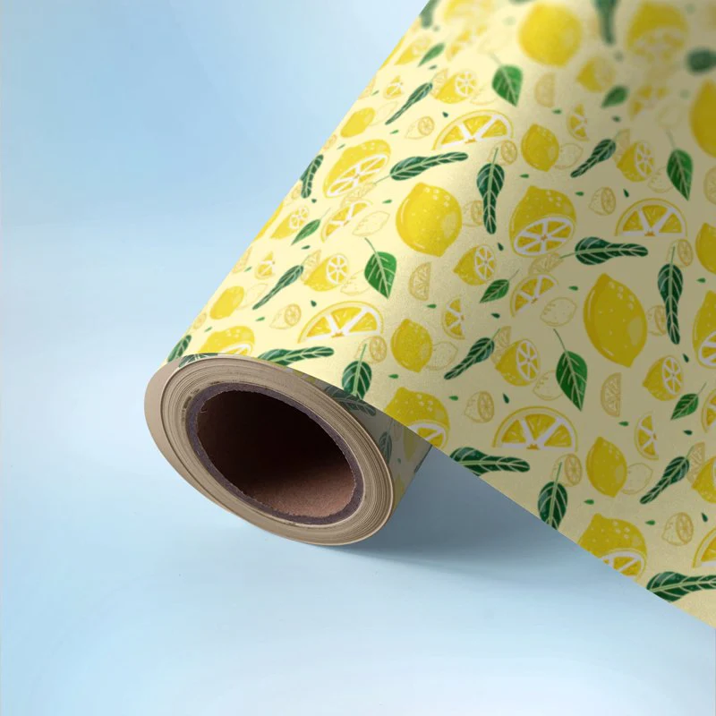Lemon Slides Gift Wrapping Paper - Image 2
