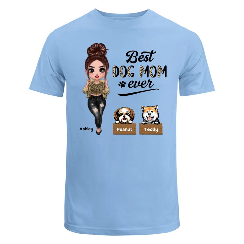 Leopard Cool Doll Dog Mom Personalized Shirt - Image 8